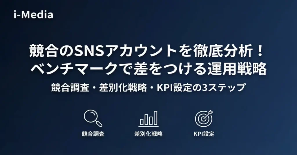 競合のSNSアカウントを徹底分析！ベンチマークで差をつける運用戦略