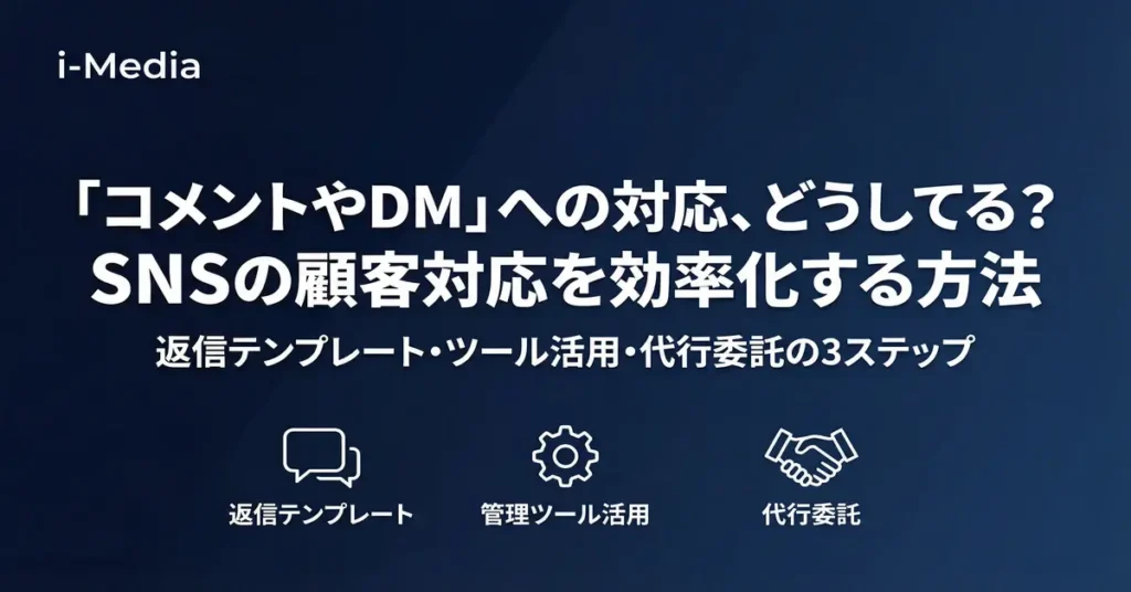 コメントやDMへの対応、どうしてる？SNSの顧客対応を効率化する方法